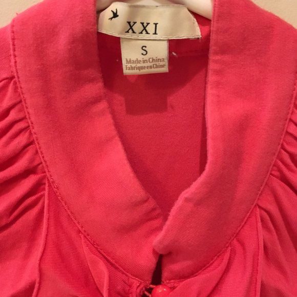 XXI Women's Fuchsia Tunic Top - Picture 5 of 6